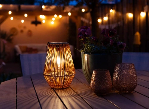 JX21-Bambou | Lampe solaire sans fil | Lampe de jardin avec support