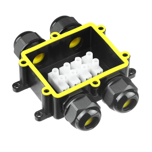 Boîte de dérivation électrique étanche IP68 4 pôles | Connecteur 450 V 24 A pour câbles 3–14 mm | M686-H