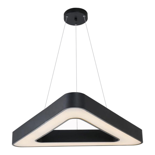 LED-Pendelleuchte | 50 W | dreieckig | Aluminium | CCD flimmerfrei | Ø 80x6 cm | LPL-006