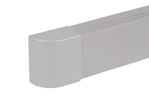Abschlussstück für Abdeckleiste | 40x20 mm | grau | CDT-01