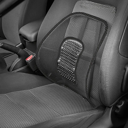 GLY-440-ZWART | Rugsteun voor auto | Ergonomische lendensteun | Rugleuning gemonteerd aan een stoel of fauteuil