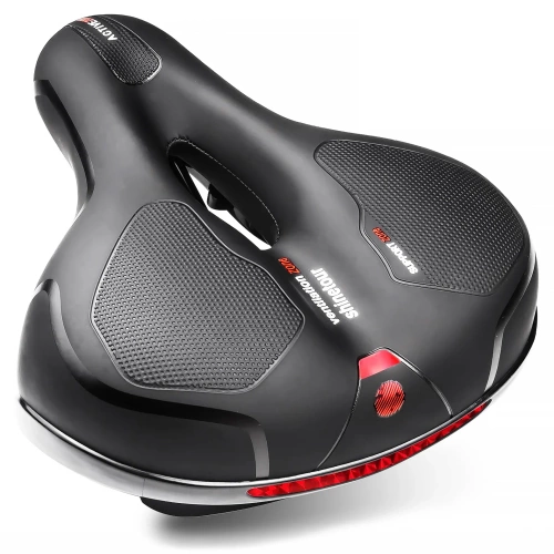 JC-011-NEGRU | Scaun de bicicleta ventilat | Construcție anti-șoc | reflectoare