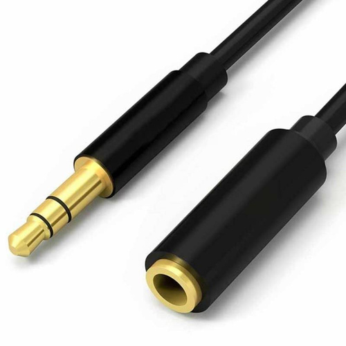 AFB-2-2M-Black | Mini Jack extension cord | gold-plated terminals and connectors | HQ quality