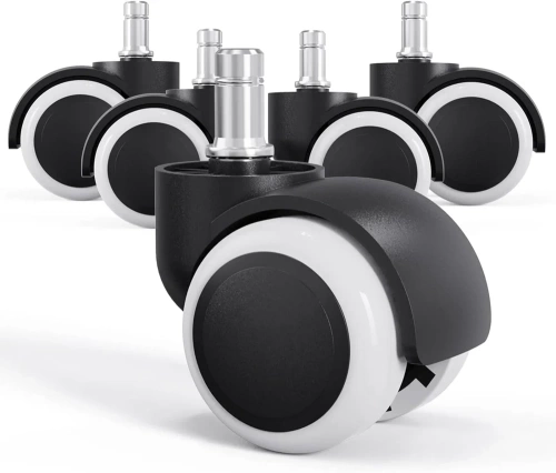 Bürostuhlrollen | Set 5 Stück | für Möbel und Drehstuhl | WXL-D50MM-5PCS