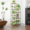 NZ252-BAMBOO | Wooden flower stand for flower pots | Plant stand | Flower shelf