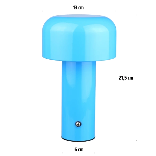 YG-D017-BL | Moderne tafellamp | Nachtlampje met ingebouwde batterij | LED-lamp