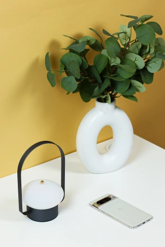 JX22-GRÅ | Stilfuld LED bordlampe | Touch-lampe med indbygget batteri