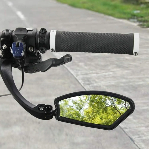 Espejo retrovisor para manillar de bicicleta | Espejo retrovisor derecho para scooter | Espejo giratorio | HSJ-210-Derecha