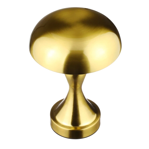 HJA24-A-GOLD | Houbová LED stolní lampa | Bezdrátová lampa pro hotel, restauraci | Noční dotyková lampa