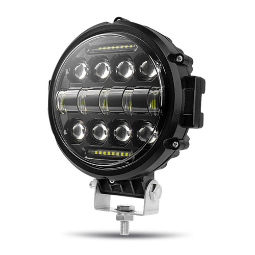 LH60W | LED arbejdslampe 60W rund | 2i1 | DRL + spotlight