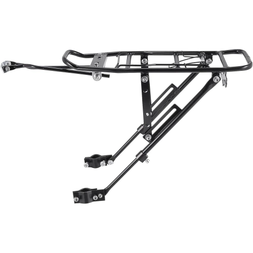 Suporte traseiro universal para bicicletas com aba de mola | Suporte ajustável em alumínio até 27 kg | BIK-ZJ667