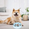 CWP-B18-BLEU | Bol lent pour aliments pour animaux | Bol avec patins antidérapants  