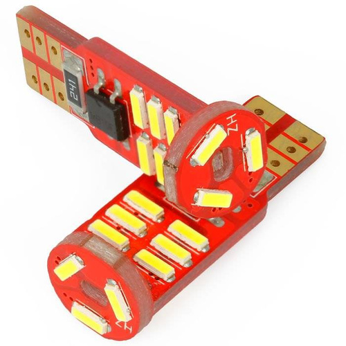 Autó LED izzó W5W T10 15 SMD 4014 CAN BUS
