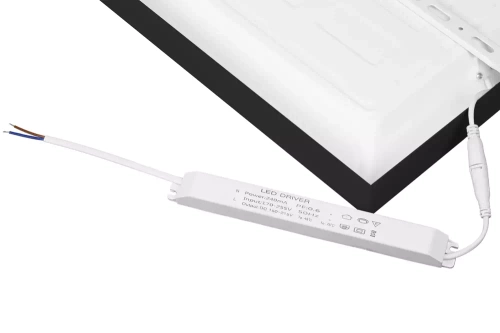 LED stropní panel | Přisazený plafond 120x60cm | 120W, 12000lm | Černá