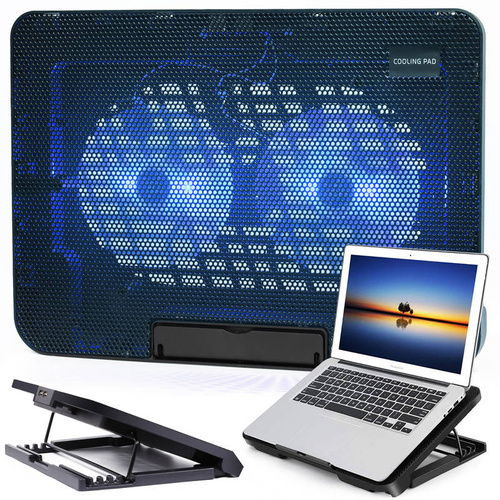 N99 | Base di raffreddamento - supporto per laptop 11-17'' | Doppio 120 mm