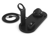 WD-03 | Estación de acoplamiento para Apple iPhone Airpods Watch | Cargador inalámbrico de 15W | 3 enchufes - USB-C / Lightning / Micro USB