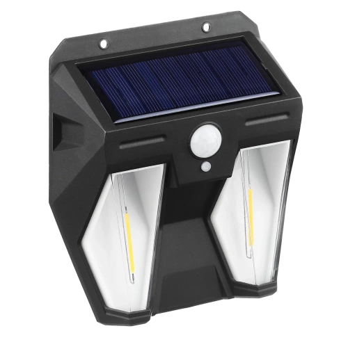 TG-TY13602 | LED solárne nástenné svietidlo | Dvojité svietidlo so súmrakovým a pohybovým senzorom | Vonkajšie solárne osvetlenie