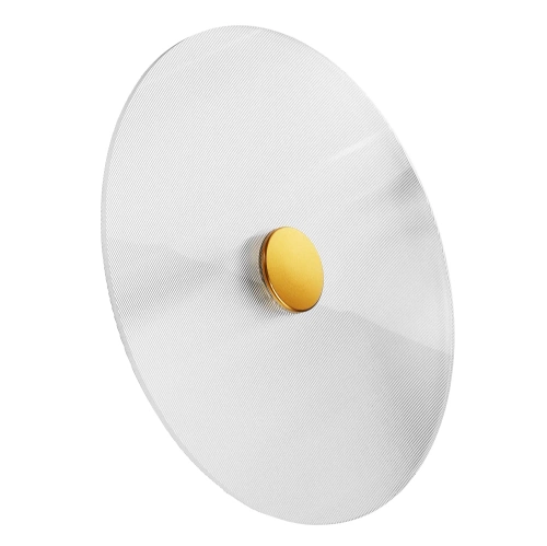 WLB-D350 | Round wall lamp ⌀35 cm | A modern wall lamp with a grooved shade