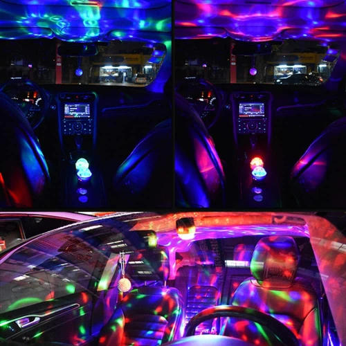 Mini palla da discoteca | Senza fili | USB | Per l'auto e la casa