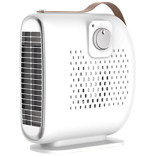 JM-115 | Retro elektrické topení, mini ventilátorové topení, farelka | 2 rychlosti | 500W | Bílý