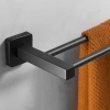 MJR-60CM-2-BLACK | Towel rack | Bathroom wall holder | Bathroom rail 