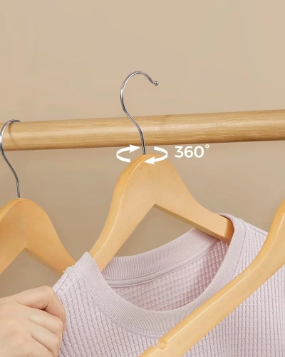HLD-Z10 | Set kleerhangers | Houten kleerhangers