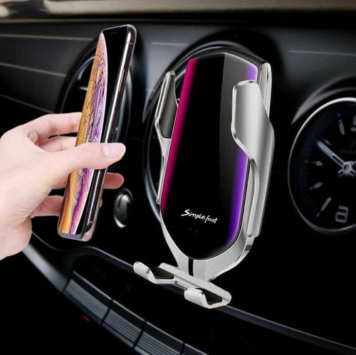 Q005 | Supporto elettronico da auto con ricarica induttiva Quick Charge 3.0 da 10W