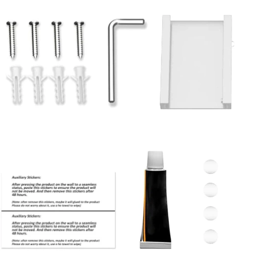 LYJ-D60-WIT | Opvouwbare kleerhanger | Opvouwbare droger | Wandrail met haken