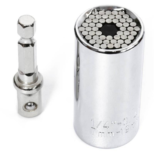 Steckschlüssel Universal 7–19 mm | Gewinde 1/4"–3/4" | JX-TS-02