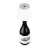 HJA46-BIANCO | Lampada da tavolo a LED con batteria integrata | Una lampada da tavolo montata su una bottiglia