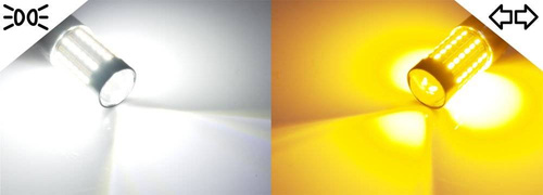 DUAL COLOR Auto LED žárovka T20 W21 / 5W 120 SMD 3014