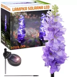 FLD-33-LILLA | Solblomst | Have LED solcellelampe Delphinium | 72 cm, 600 mAh