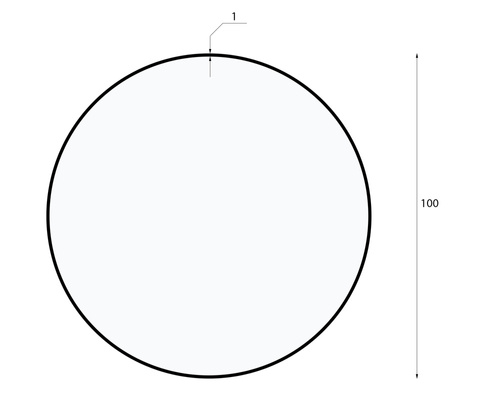 LPL-005 | LED hængende loftslampe 100W | rund fuld | aluminium | CCD blinker ikke | Φ100x6