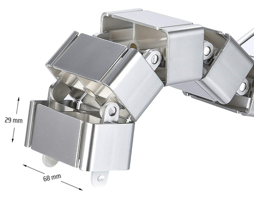 Kabelkanal vertikal | 1,3 m | silber | QN-1501