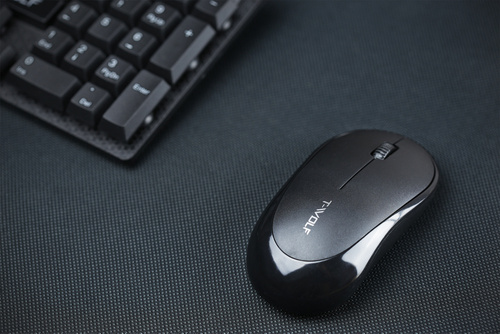 Q18 | Mouse optic de birou fără fir pentru computer | 1000 DPI | negru