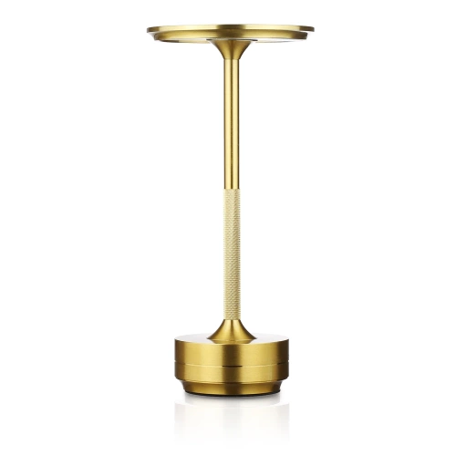  HJA-25-ORO | Lámpara de mesa con tres colores de luz | Lámpara de noche con batería incorporada.
