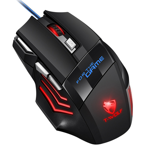 MM1 | Mouse per computer da gioco, cablato, ottico, USB | 800-3200 DPI, 7 pulsanti