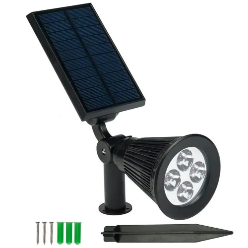YNG-4LED | LED solar garden lamp | SPOT reflector | 250lm, 2200mAh, 4 LEDs