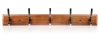  HG-50CM-MADERA | Perchas de madera para chaquetas y ropa | Perchero de pared para el recibidor | Percha con 10 ganchos
