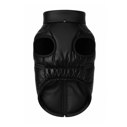 Casaco de inverno para cão com arnês integrado | tamanho S | roupa quente e impermeável para cão | PET-017XS-BK