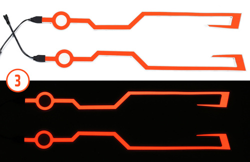 MEL - Ambient lighting for a motorcycle helmet