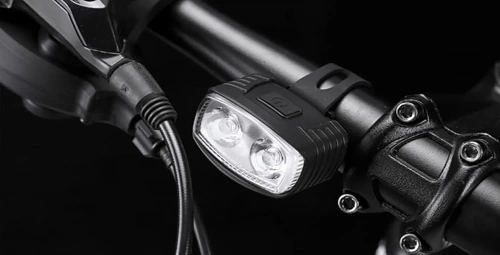 Set de lumini USB LED pentru biciclete – Față Albă + Spate Roșu | Lumini puternice pentru biciclete| cu baterie | BK-L8005