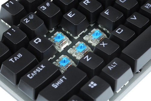 T18 | Tastiera meccanica da gioco con retroilluminazione LED RGB, TKL, interruttori blu