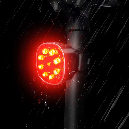 Set de lumini LED USB-C IP65 pentru biciclete | Lumini pentru biciclete fata + spate | 15 moduri de iluminare | 05BR0013