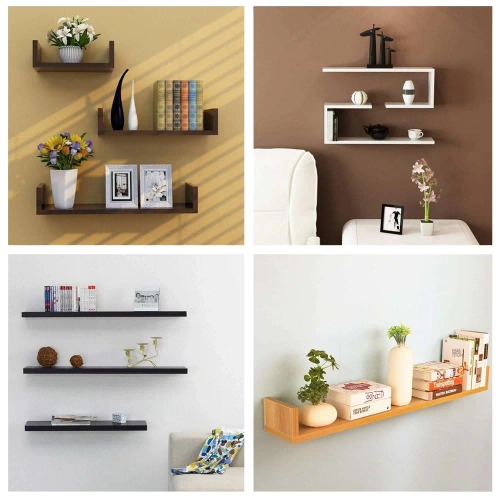 DF-4PCS-BLACK | Shelf holder | Shelf support | Invisible mounting arm