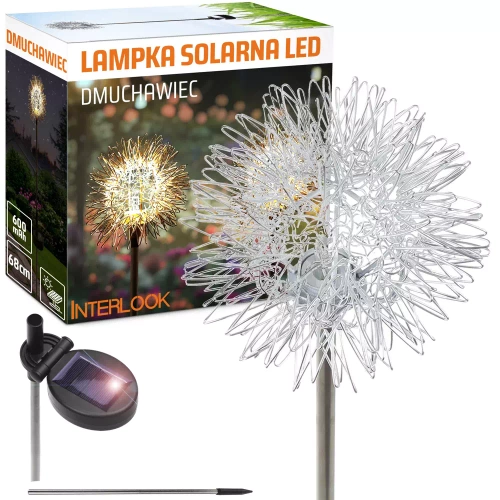 FLD-28-W | Solární zahradní lampa LED Dandelion | 68 cm, 600 mAh