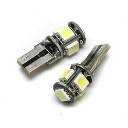 Auto LED Birne W5W T10 5 SMD 5050 CAN BUS