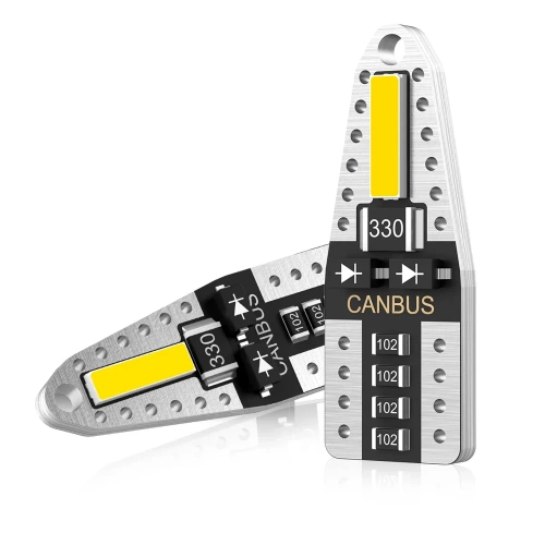 Bec auto LED W5W T10 2 SMD 7020