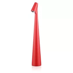 HMS-355-ROT | Tischleuchte 33,5cm | Kabellose Nachtlampe mit integriertem Akku | Lampe mit Touch-Steuerung