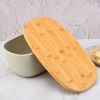  FC-B215 | Recipiente de armazenamento de pão | Caixa de pão | Roll container com tábua de cortar
